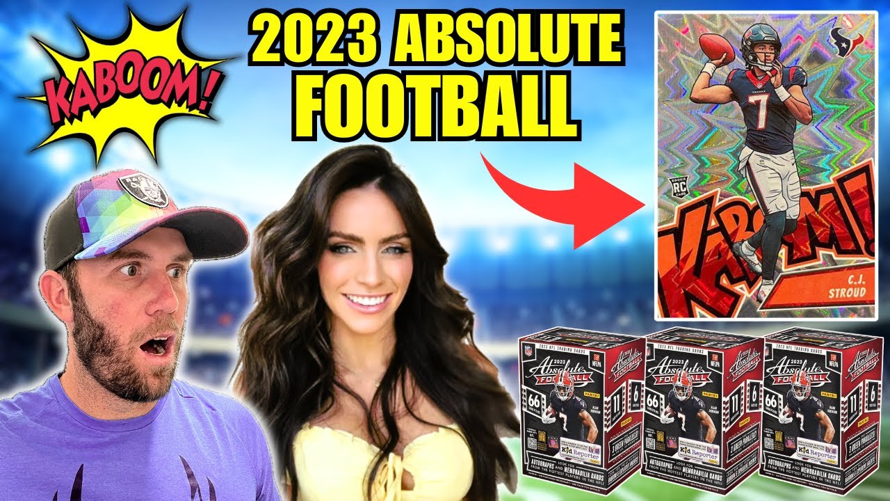 OPENING BOXES OF 2023 ABSOLUTE FOOTBALL BLASTER BOXES! KABOOM HUNTING! KELSEY & BRODIE LIVE