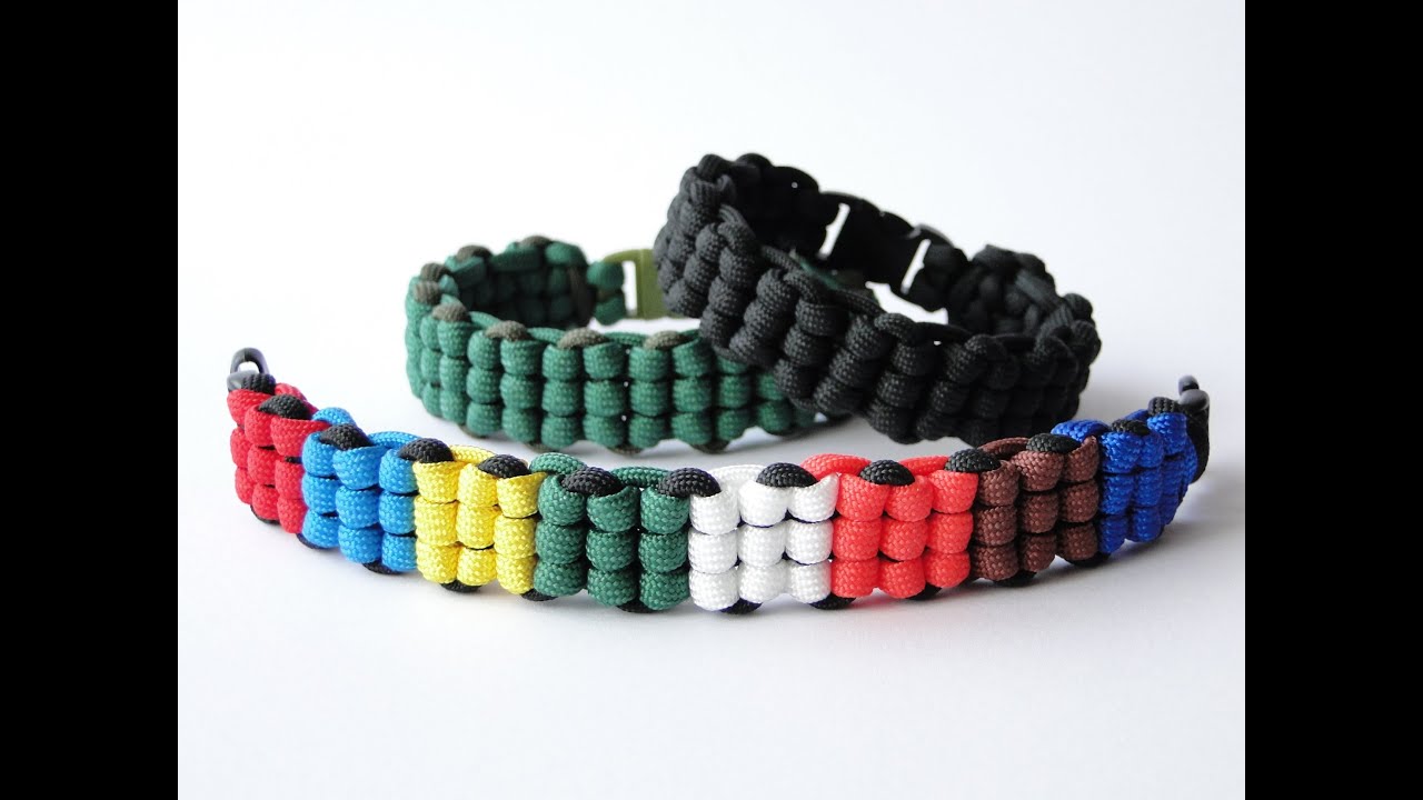 How to Make a Rubik's Cube Themed Paracord Survival Bracelet