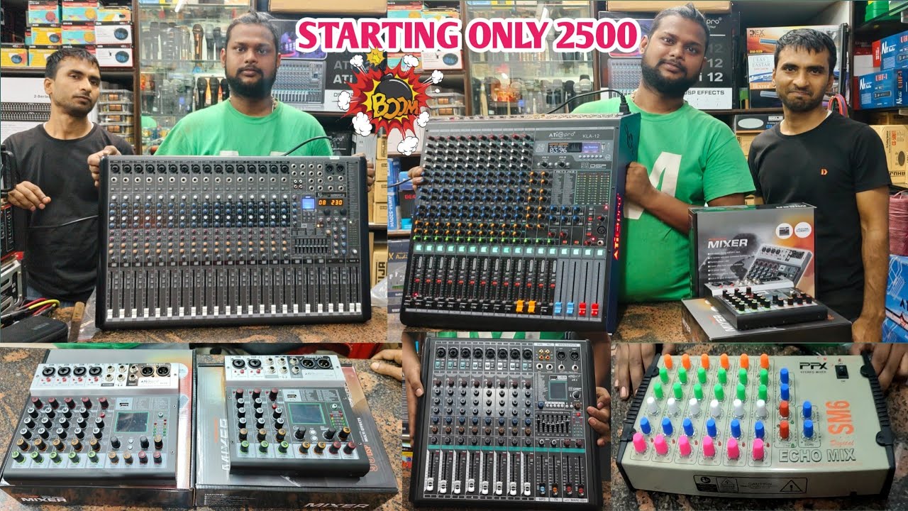 Kolkata dj market 🔊All  brand mixer price with review 🔊 Atipro vs Nx audio mixer tasting 🔊😱🔊