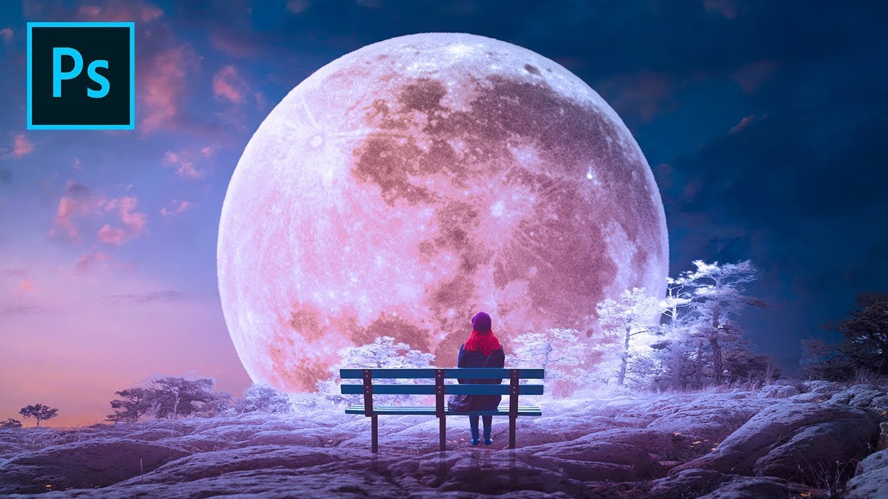 Fantasy Big Moon Photoshop Tutorial Manipulation Effects