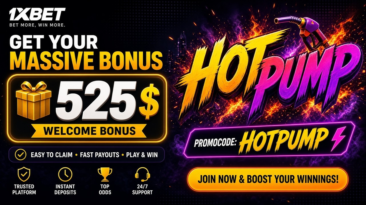 Unlock $520 Bonus with 1XBET Promo Code HOTPUMP! Bet on Sports and Play Casino Games Now!