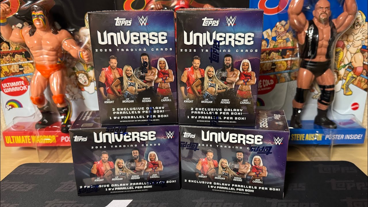 Распаковка коллекционной коробки Topps WWE Universe 2025 Blaster Box!