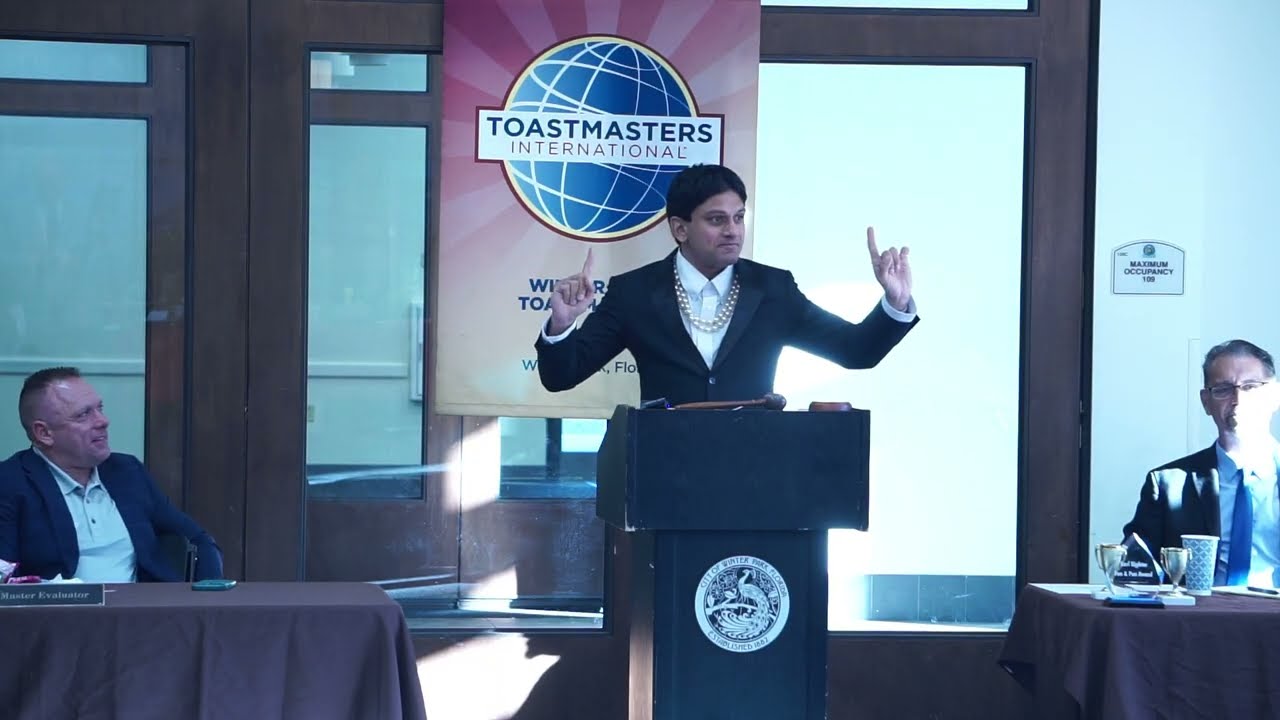 Джей Шах - Отчет грамматика - Клуб ораторского искусства Winter Park Toastmasters - WPTM