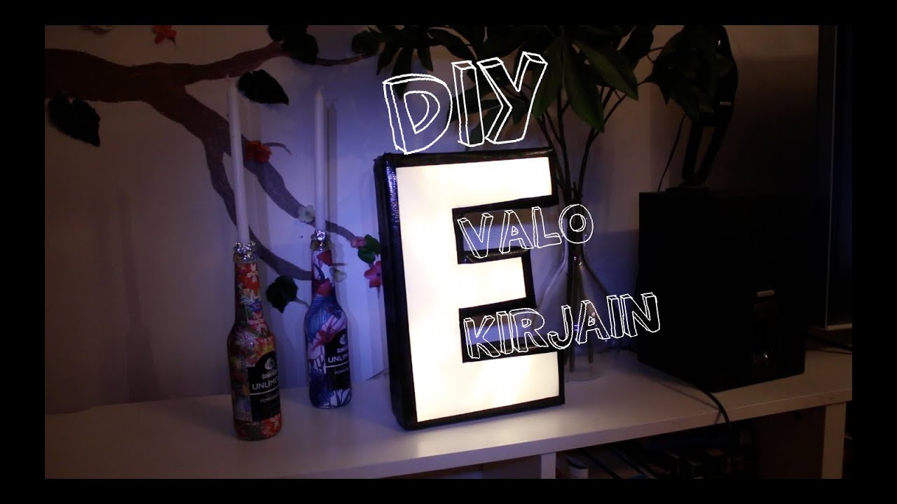 DIY: Valokirjain