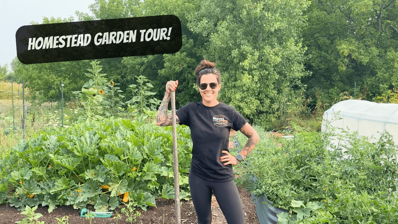 Homestead Garden Tour + Garlic Harvest!