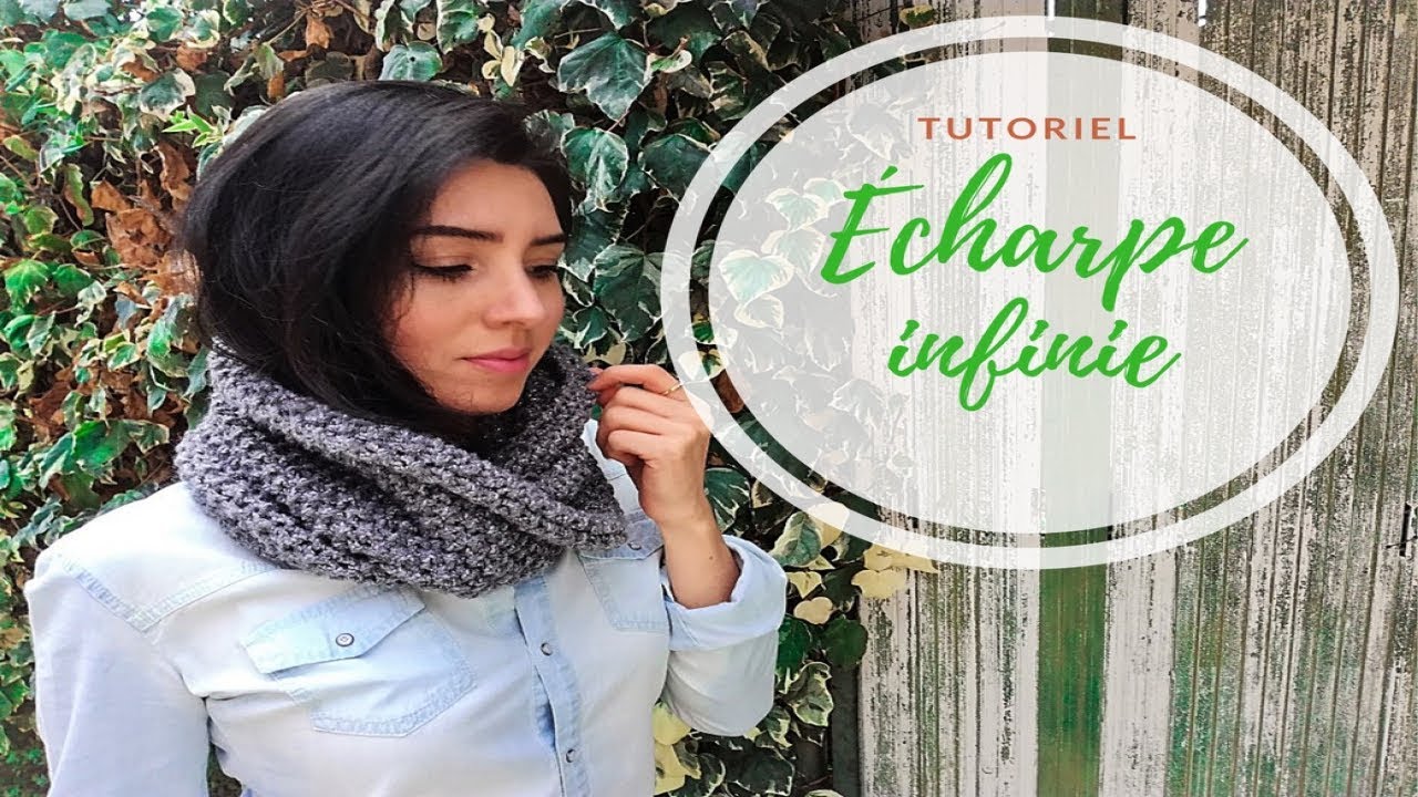 TRICOTER UNE ECHARPE INFINIE FACILE EN TRICOTIN CIRCULAIRE