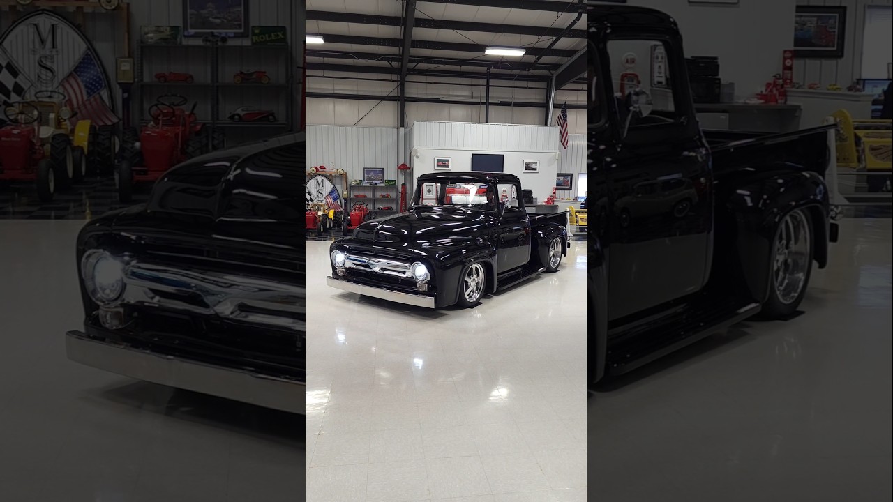 First look at our 1956 Ford F100 Custom #Ford #f100 #classictrucks #restomod #hotrod