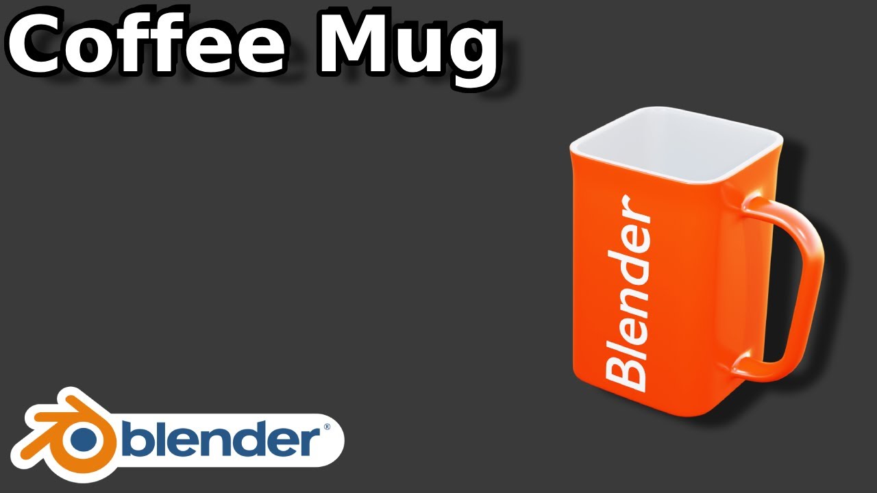 how to create a coffee mug easily in blender
