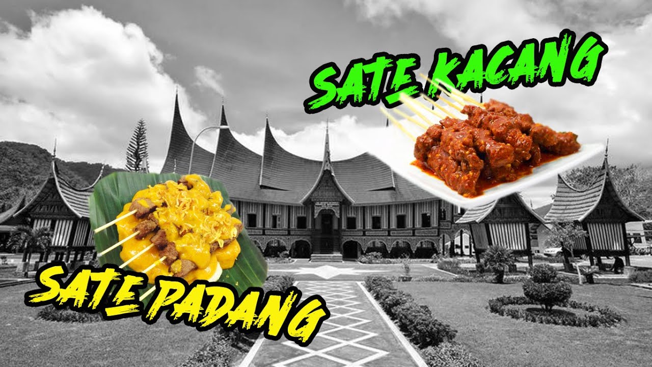 SATE PADANG & SATE KACANG || PADANG SAUCE SATAY & PEANUT SAUCE SATAY || INDONESIA STREET FOOD