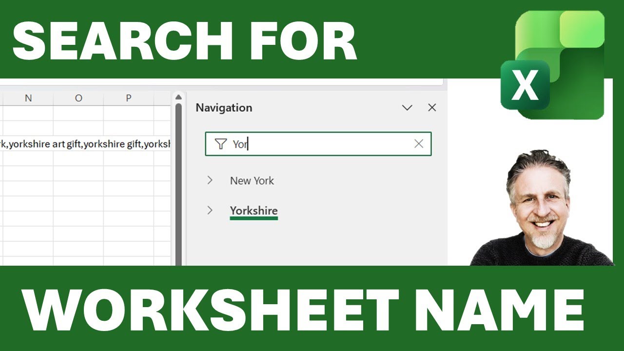 ⚡How to Quickly Search for Sheet Name in Excel - Sheet Name 'Contains' Search