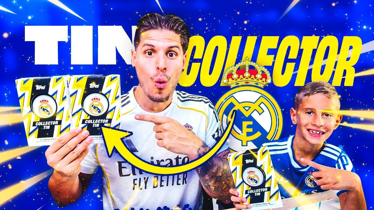 ABRIMOS 3 LATAS DEL TIN COLLECTOR EN BUSCA DE AUTOGRAFO DEL REAL MADRID!!