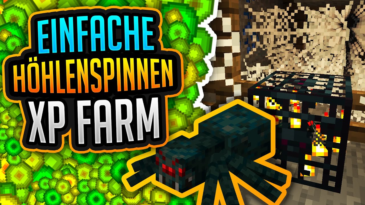 Höhlenspinnen XP Farm (Tutorial) ✨ Minecraft 1.21