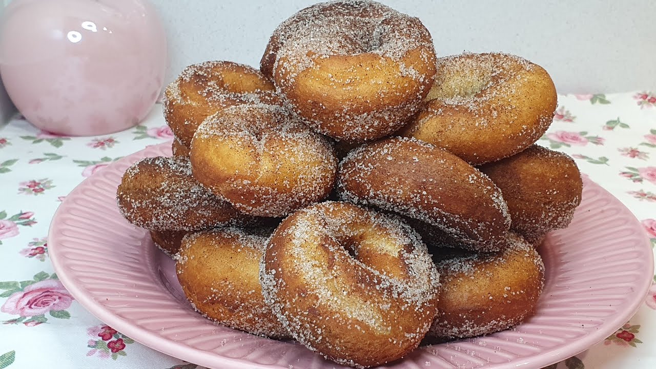 Tienes leche condensada? Haz estas deliciosas rosquillas! Rosquillas de leche condensada.