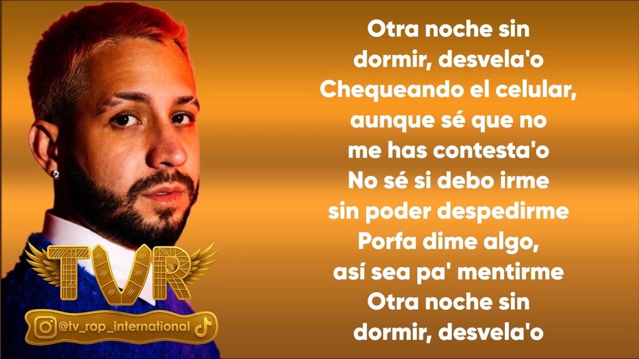 Mora - OTRA NOCHE SIN DORMIR (Letra/Lyrics)