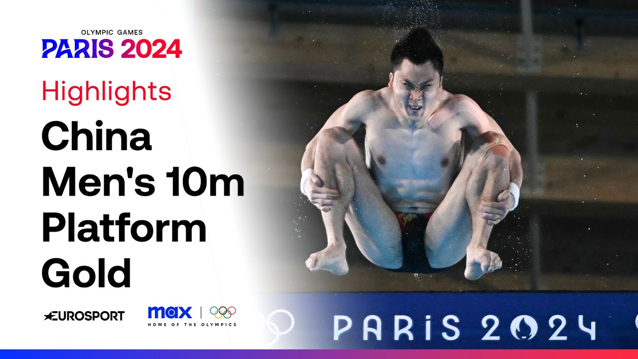 Cao Yuan Wins China a GOLD Medal in Men's 10m Platform 🥇 | #Paris2024 #Olympics