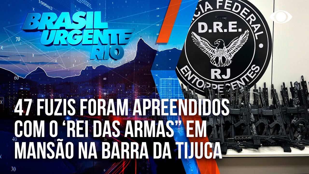 Mansão do crime: 47 fuzis são apreendidos na Barra da Tijuca