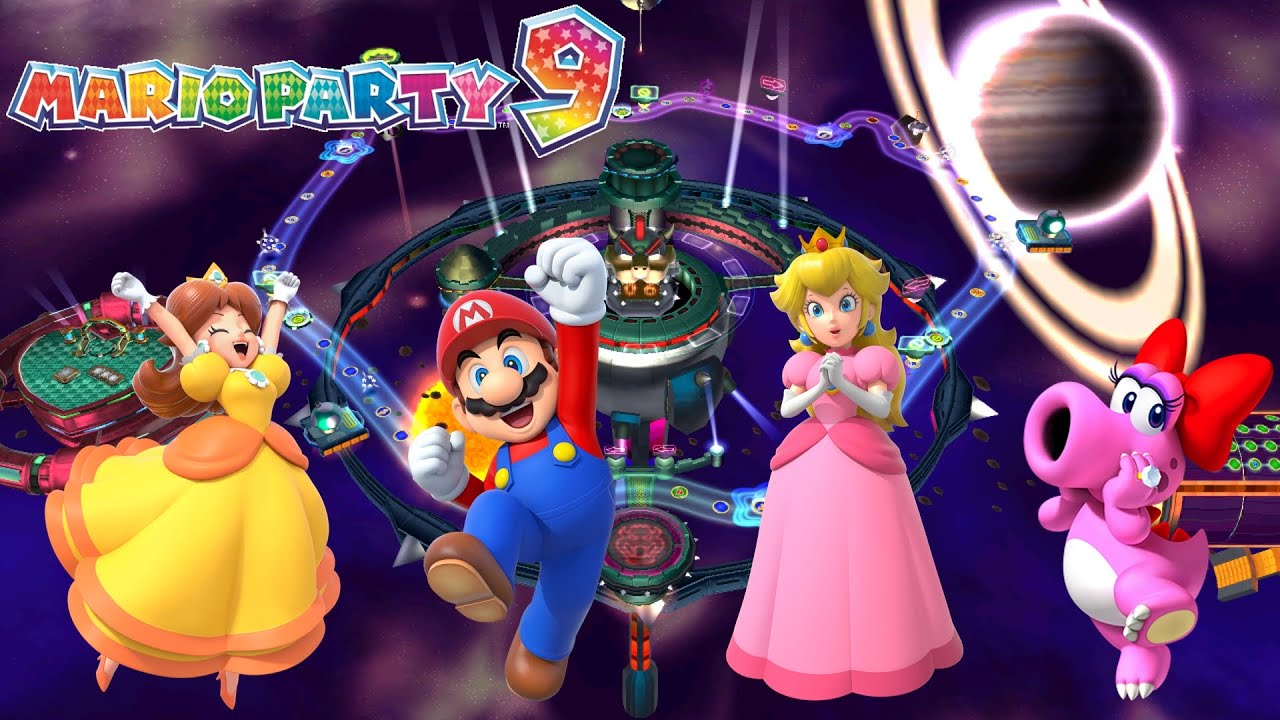 Mario Party 9 - Daisy vs Mario vs Peach vs Birdo - Bowser Station