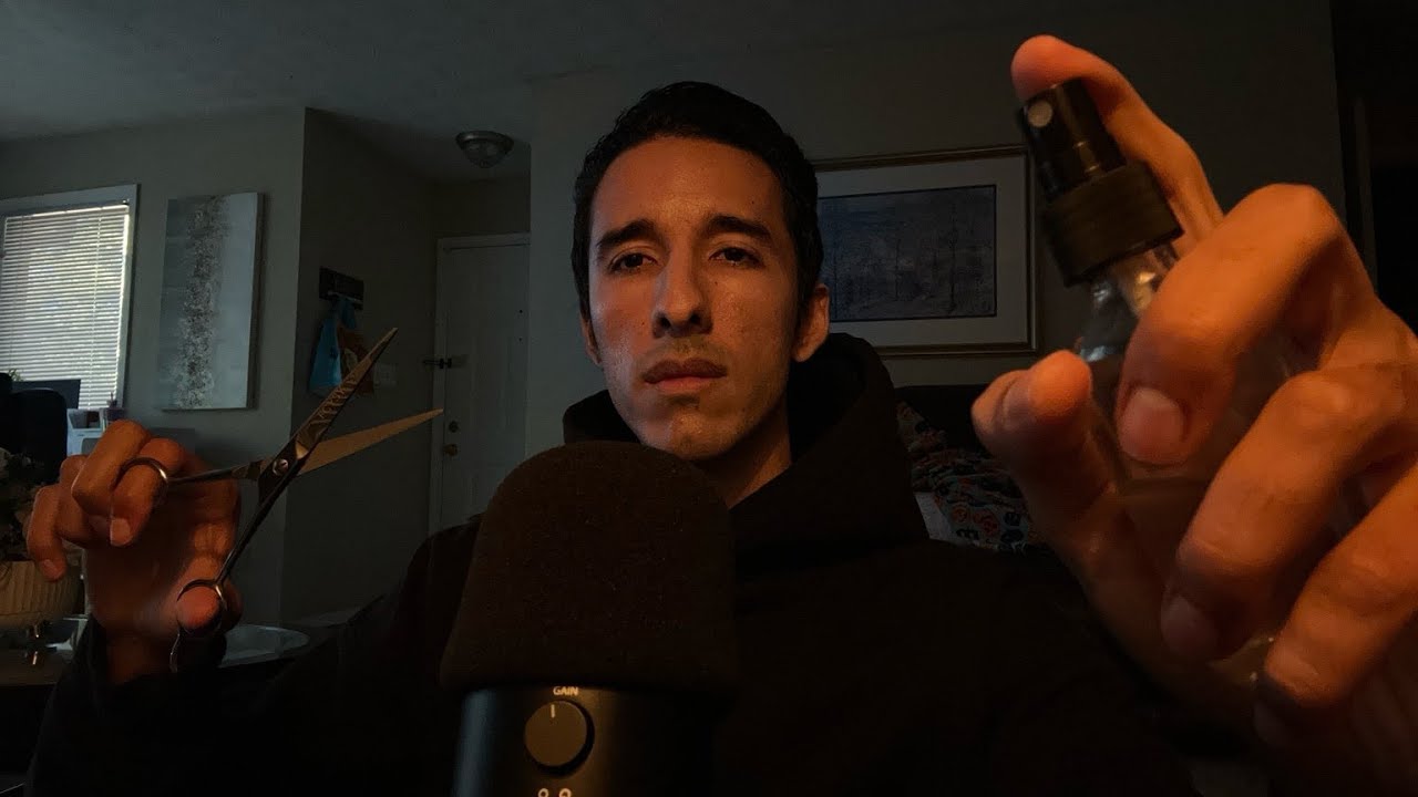 ASMR Haircut & Rain Sounds ✂️🌧️ Relax, Sleep & Unwind :)