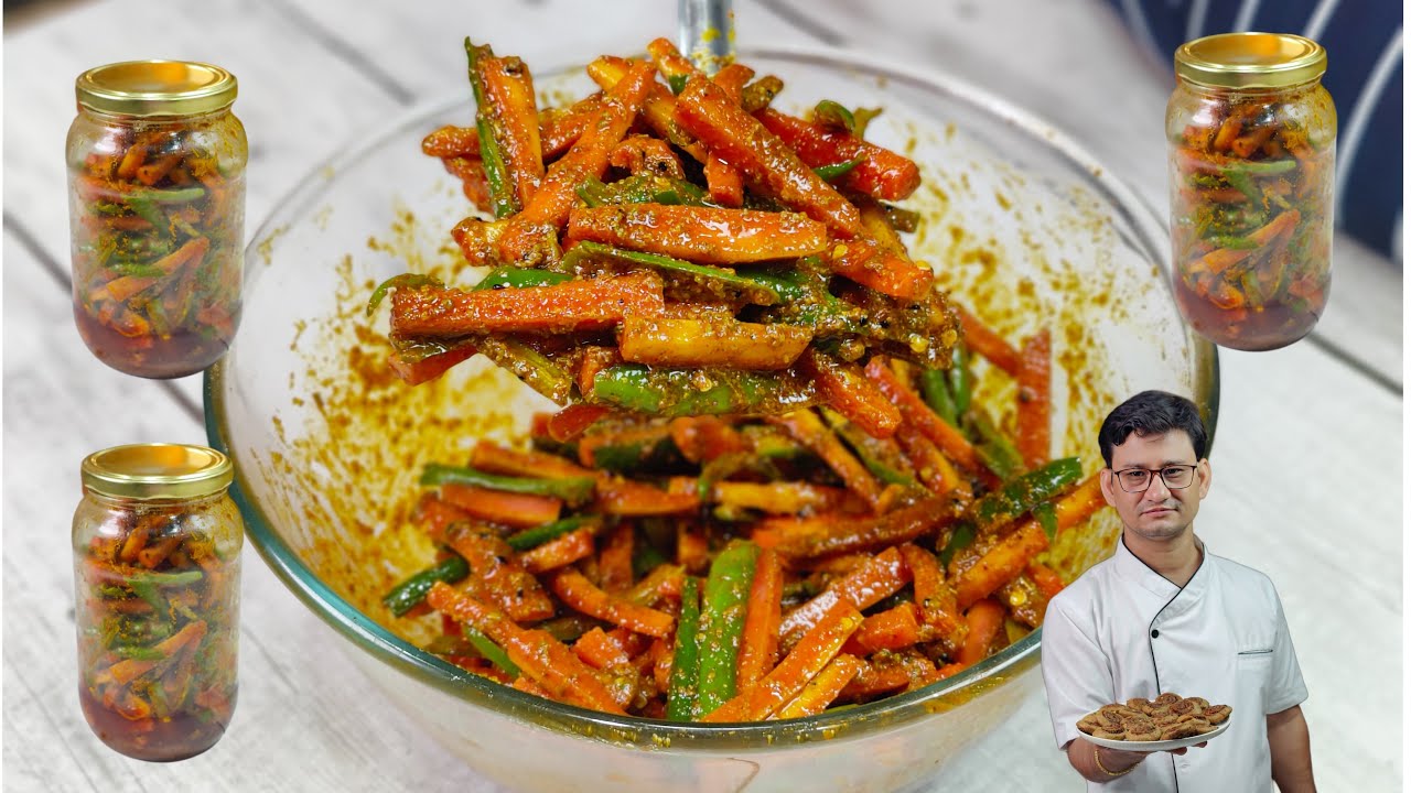 सालों साल चलने वाला विंटर स्पेशल गाजर और मिर्च का सूखा अचार | Gajer Mirchi Ka Achar Recipe |