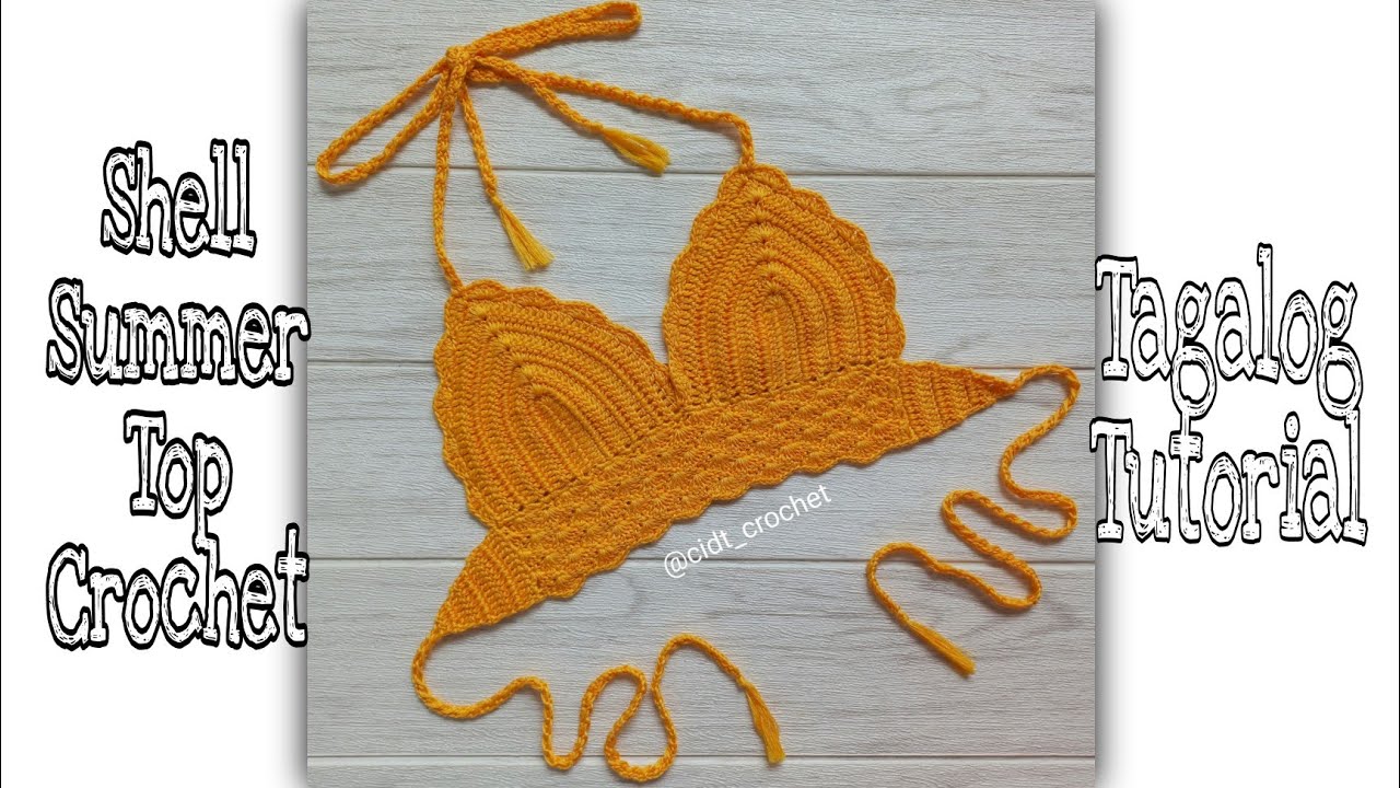 Shell Summer Top Crochet / Tagalog Tutorial / Clark Ian Tuazon