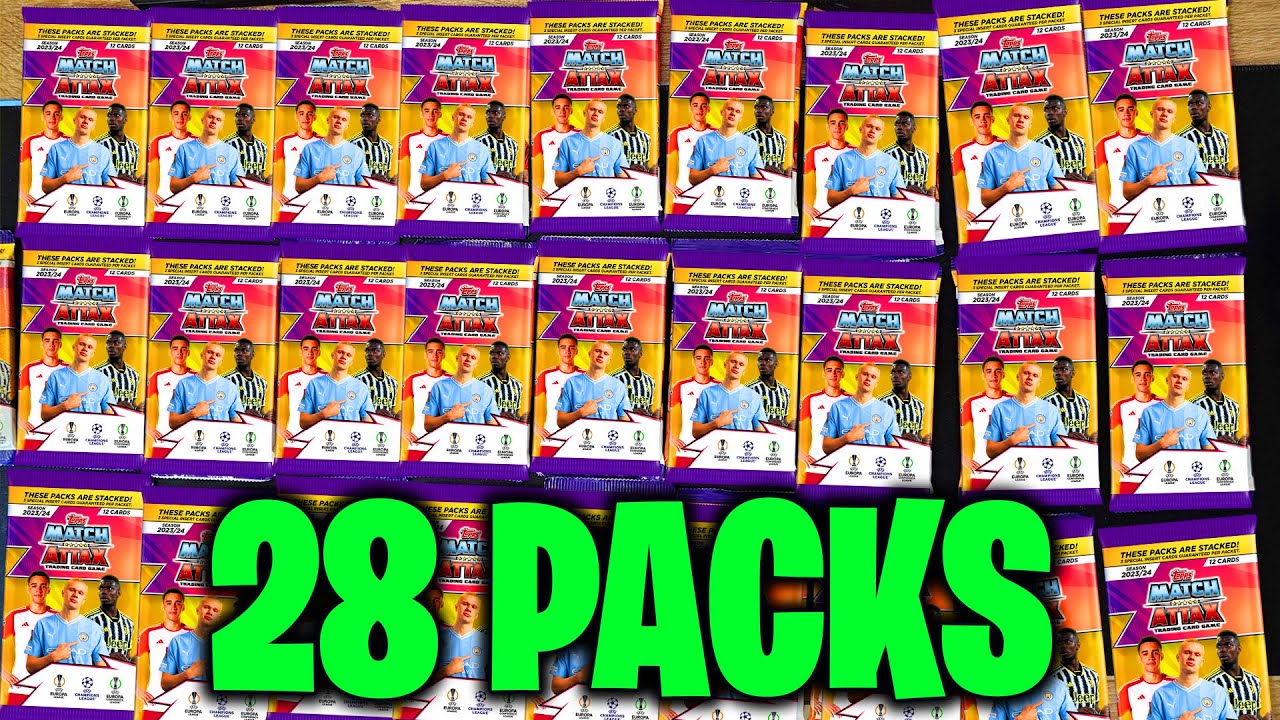 OPENING 28 PACKS OF MATCH ATTAX 2024 🔥