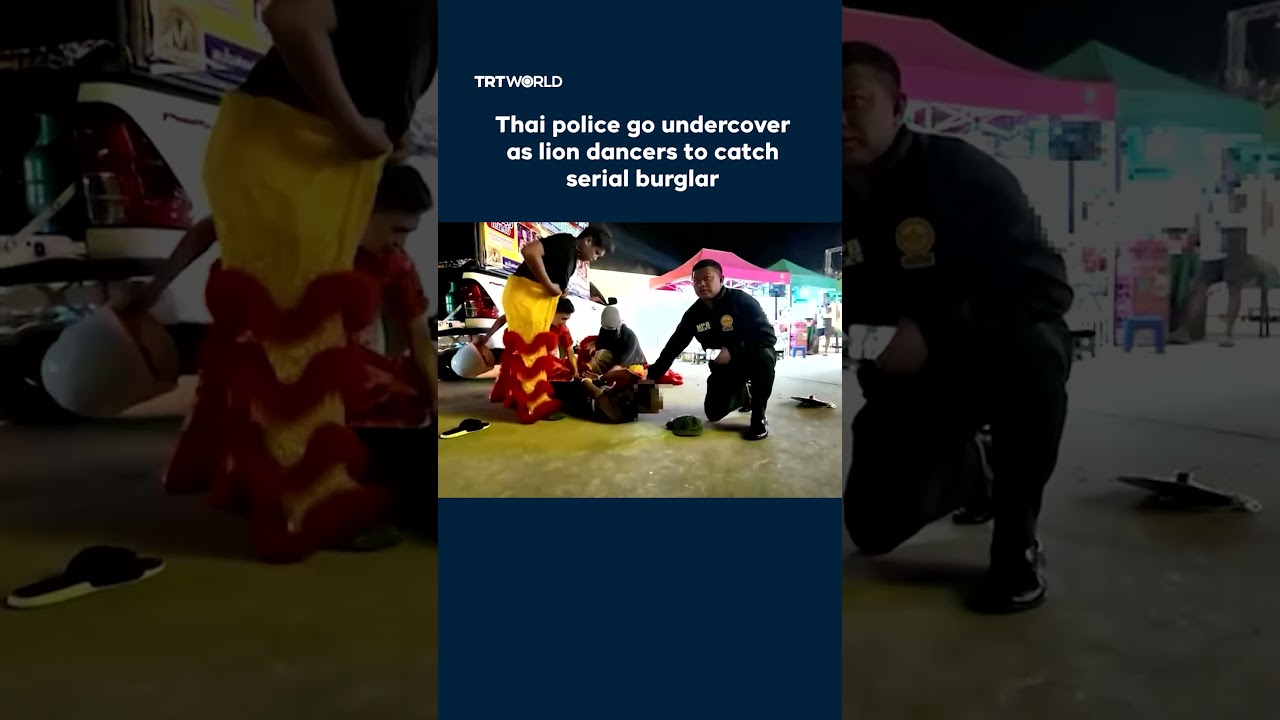 Thai police go undercover as lion dancers to catch serial burglar