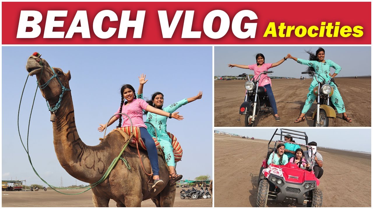 🤪Bayandhangoli Sisters at the BEACH || 😱SHOCKED - There's NO WATER😱 || Ammu Times ||
