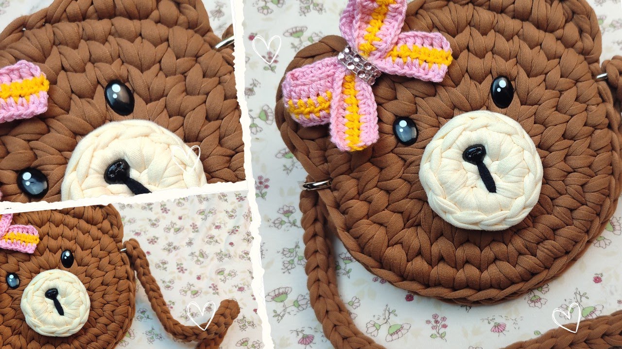 Bolso de niña tejido a crochet 🙌🥰🎀 tu niña amara este bolso!