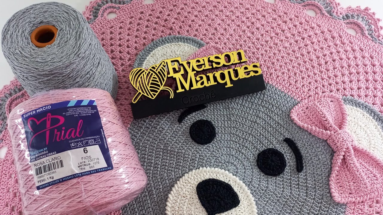 📢TAPETÃO SUCESSO DE VENDA. 😍 TAPETE DE URSINHA EM CROCHÊ.🧸 AUMENTEI O TAMANHO. 🩷 #vlog #crochet