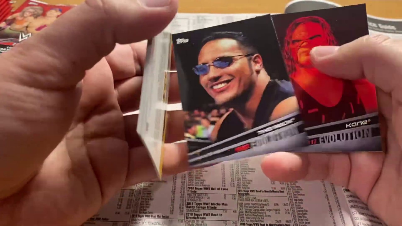 ASMR: 2018 WWE wrestling cards