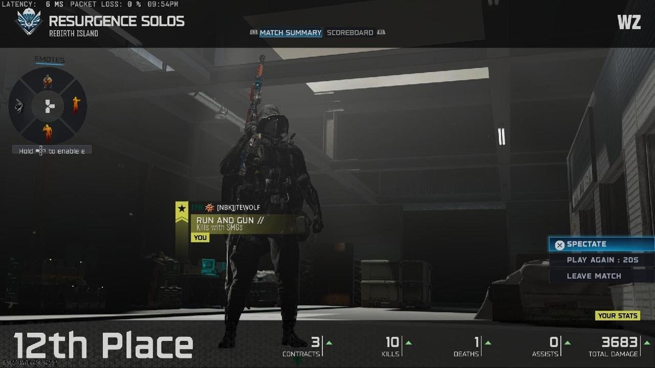 Call of Duty_Warzone Resurgence Solo 10&1 New SMG