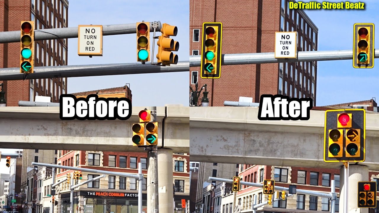 Detroit Traffic Lights Before & After Upgrades 10