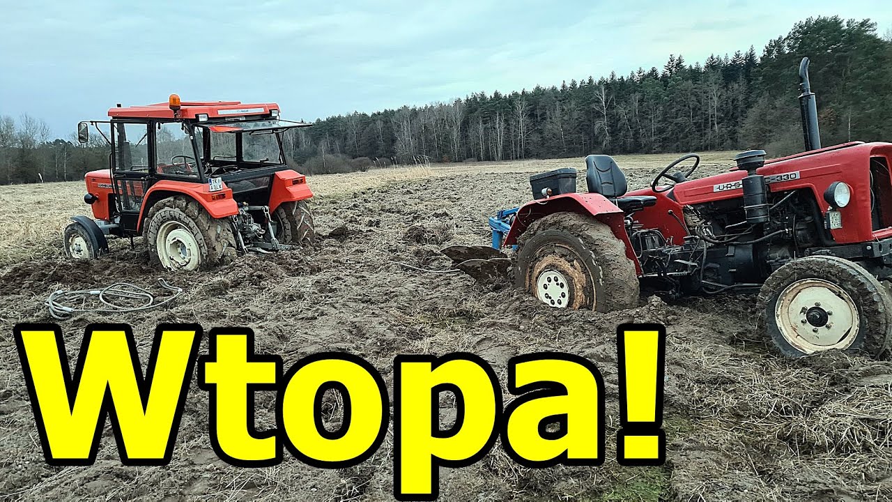 Wtopa sezonu na Rolnikowo! Montaż rozrusznika - Przepalanie Ursusa c330 po zimie!