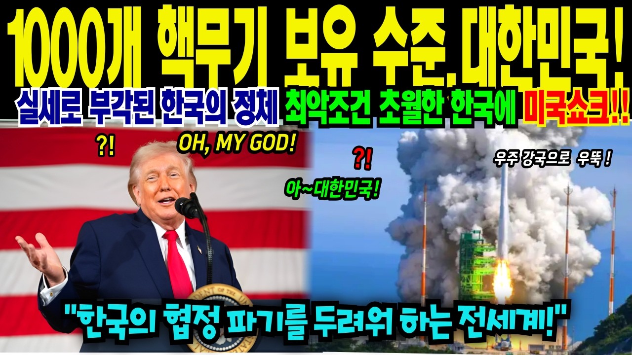 [ 해외감동사연 ] 100개 핵무기 보유 수준 한국