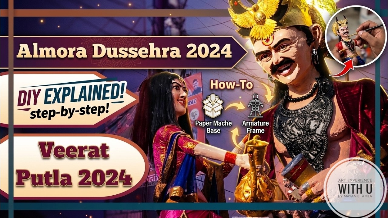 almora Dusshera| almora Dusshera 2024|making veerat putla prosess|