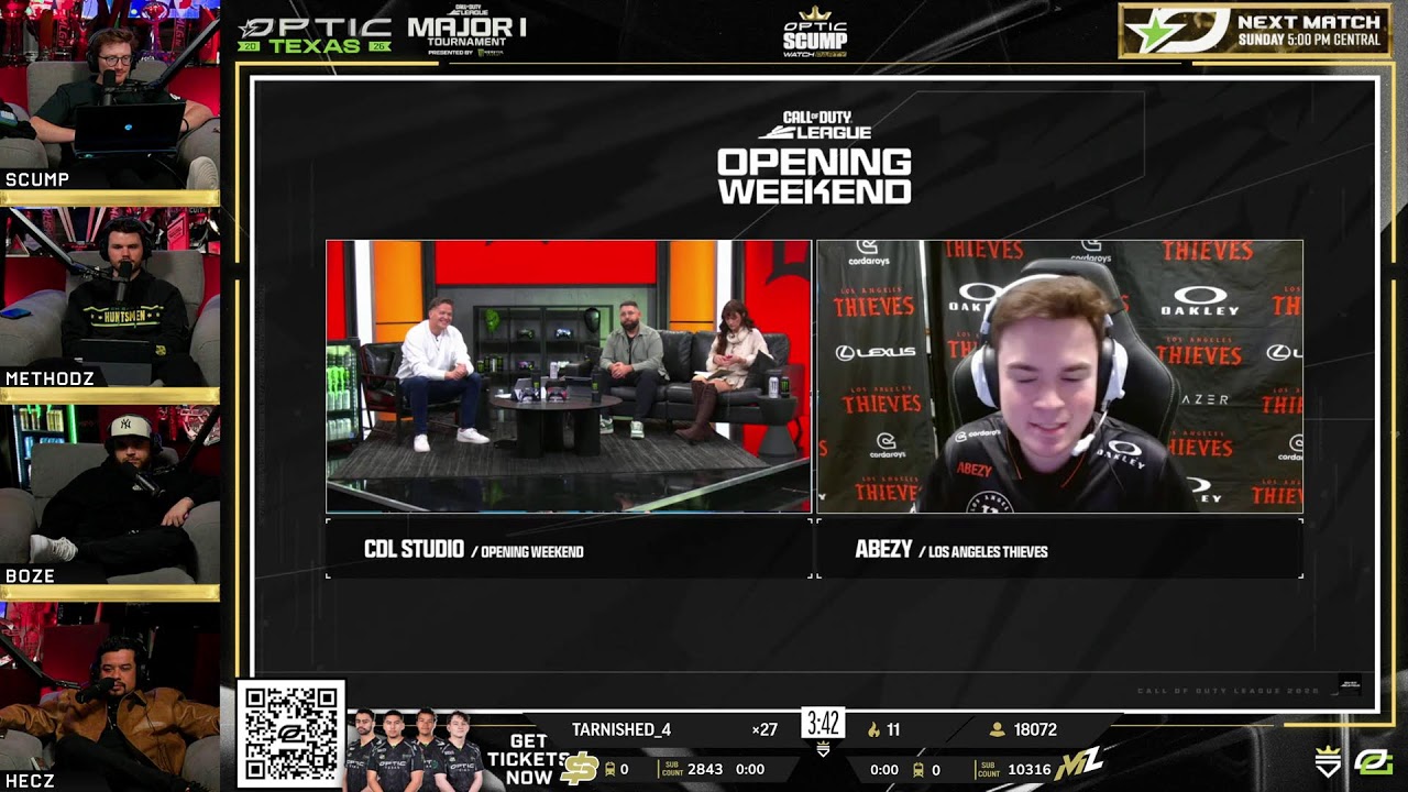 🔴LIVE - CDL WATCH PARTY!! OpTic TEXAS vs RIYADH FALCONS | CDL MAJOR 1 WEEK 1 DAY 1
