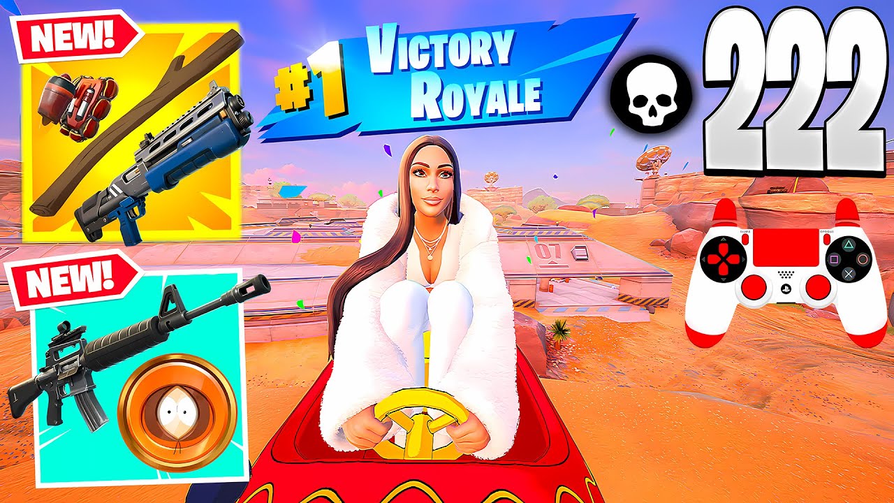 222 Elimination Solo vs Squads ZERO BUILD Full Wins Gameplay | Fortnite Chapter 7 Season 1