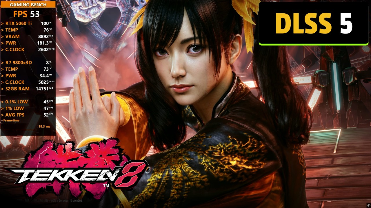 Takken 8 with DLSS 5 - Nvidia DLSS 5 Neural Rendering