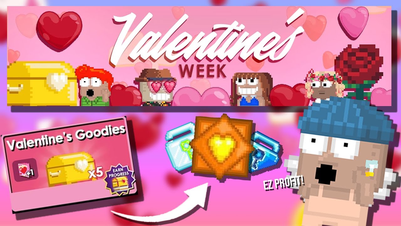 HOW TO PREPARE AND PROFIT FOR VALENTINE'S WEEK IN GROWTOPIA 2024