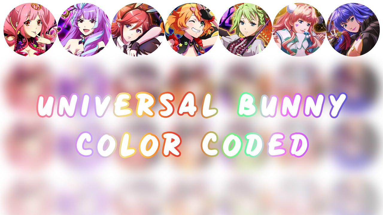 Universal Bunny - Color coded