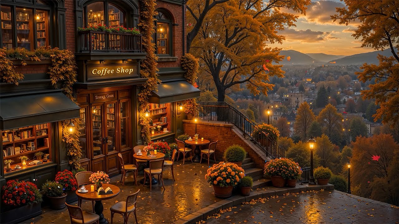 Charming Coffee Corner & Soft Autumn Jazz Music 🍂 Calm Jazz Background Music for Relax