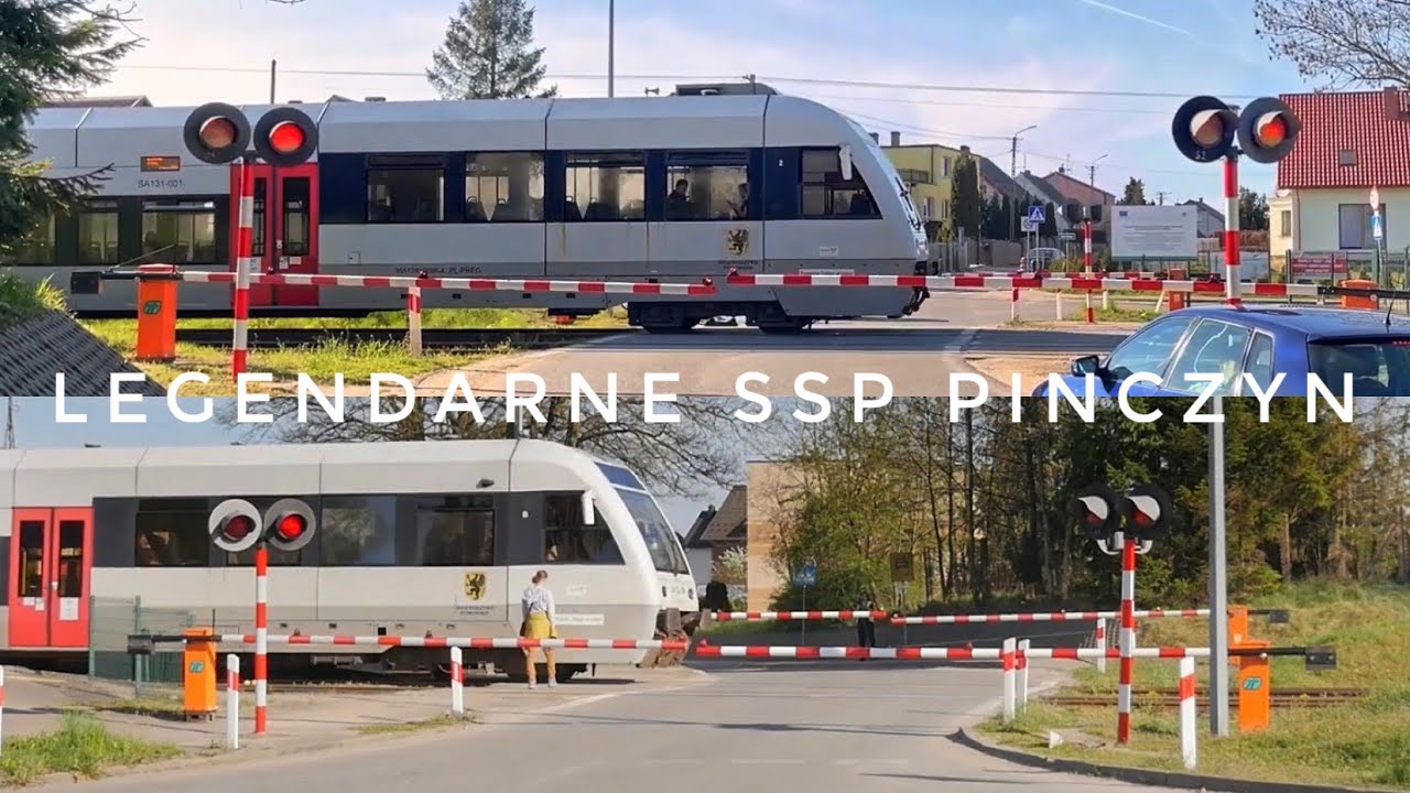 [PRZEJAZD KOLEJOWY] SSP Pinczyn, ul. Główna - legendarny przejazd RASP-4F 