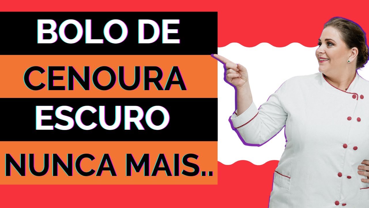 BOLO DE CENOURA ESCURO NUNCA MAIS!!