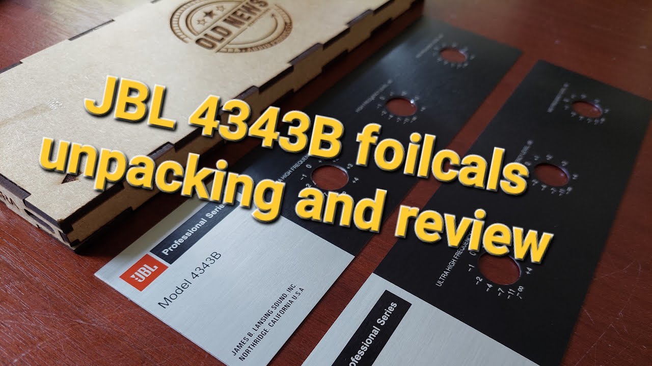 Unpacking and review of JBL 4343B foilcals from Edley Old News