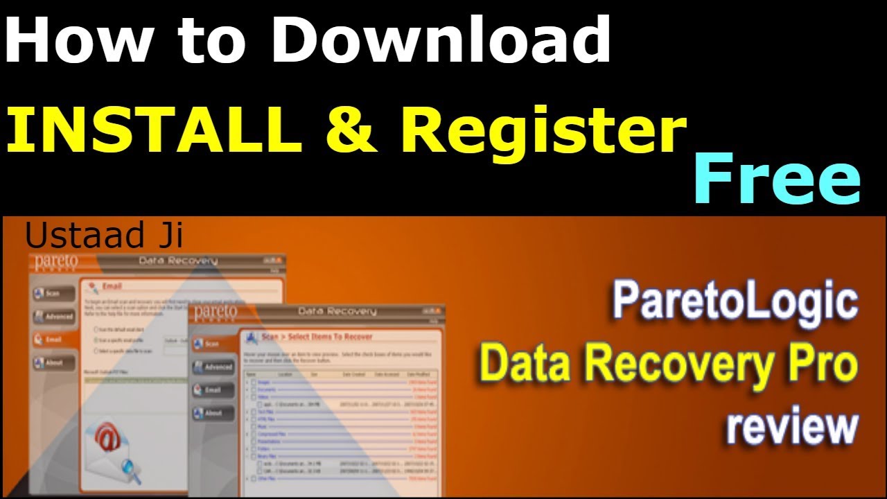 How to Download Install & Register FREE  |ParetoLogic Data Recovery|