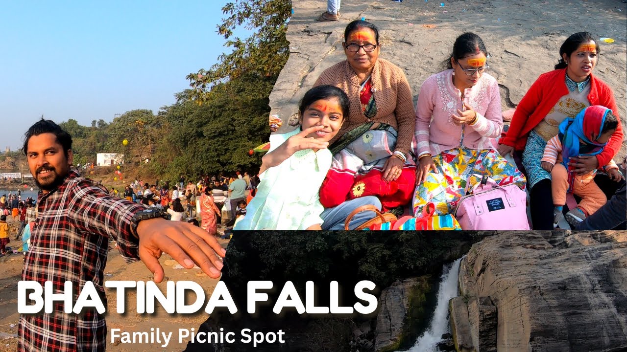 Family picnic at Bhatinda waterfalls.