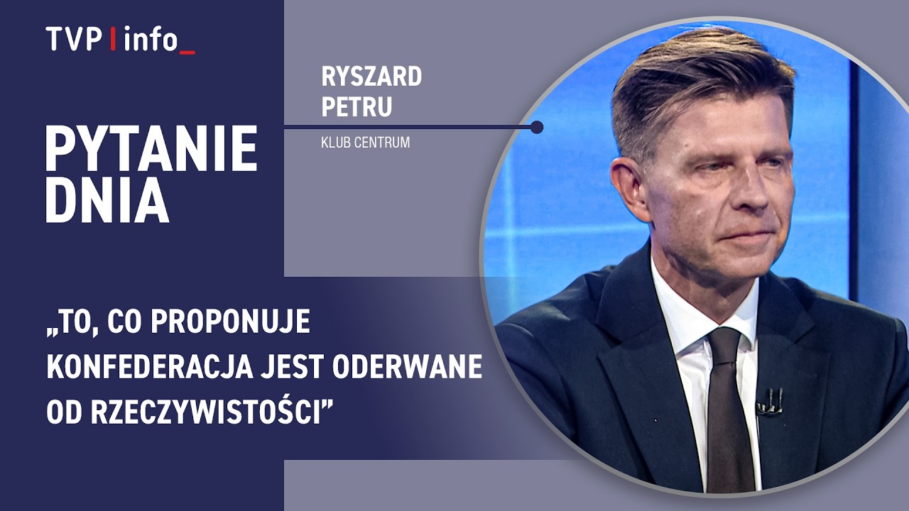 Petru: uważam, że to co proponuje Konfederacja jest oderwane od rzeczywistości | PYTANIE DNIA