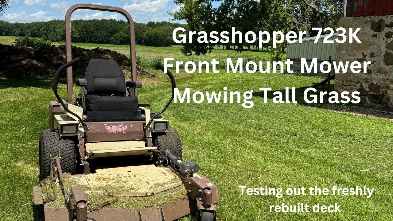 Grasshopper 723K Front Mount Mower Mowing Tall Grass