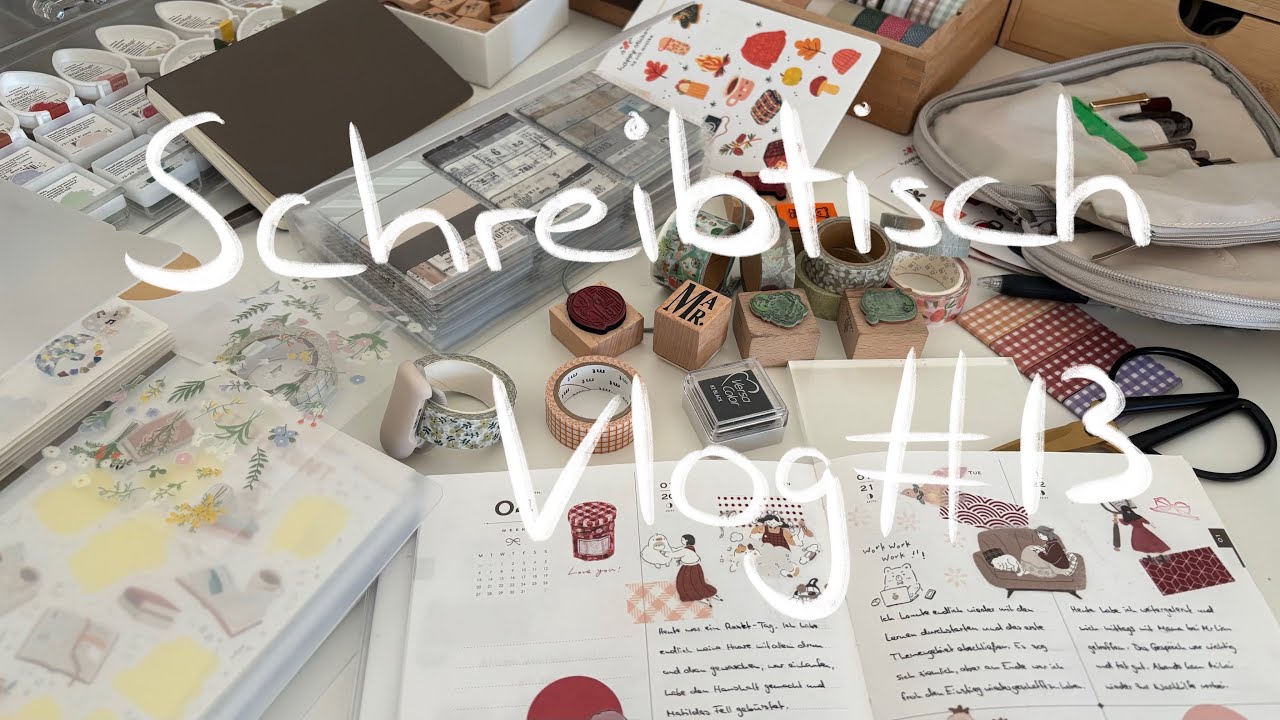 Schreibtischvlog #13 Ours Journal Flip-Through, Tape Declutter