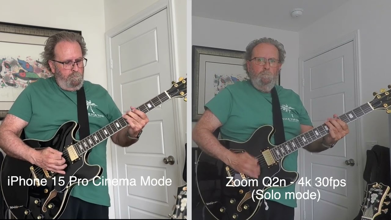 iPhone 15 Pro vs Zoom Q2N 4k Video